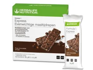 Formula 1 Express Maaltijdreep - pure chocolade - 7 repen
