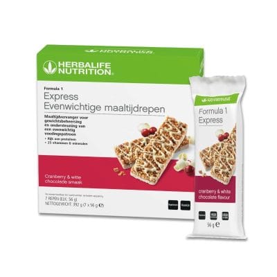 F1 Cranberry & Witte Chocolade Maaltijdreep